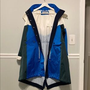 Tory Sport Blue and White Hooded Jacket